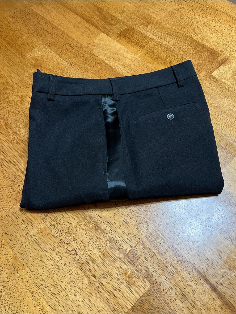 Kenneth Cole Black Tuxedo Trousers Slim Fit